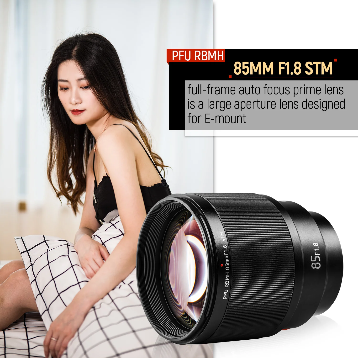 VILTROX 85 мм f1.8 STM объектив с автоматической фокусировкой и фиксированным фокусом F1.8 полный объектив для камеры sony E mount A9 a7III a7RIII a7SII A6500 A6400