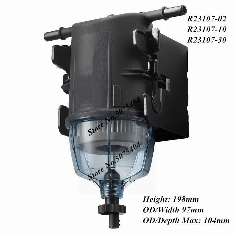 Топливный Сепаратор воды фильтр в сборке R23107 02 10 30 для корабля двигателя SUV