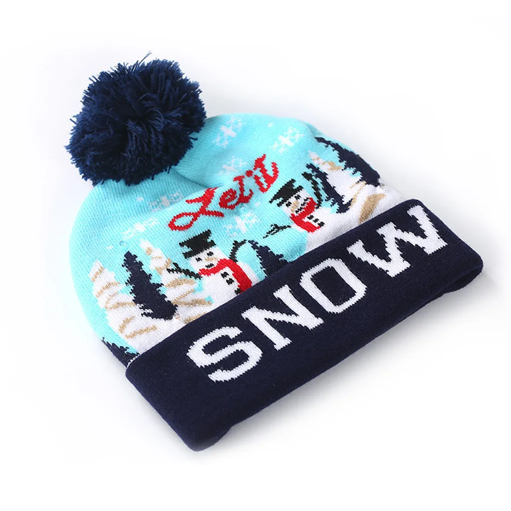 Родитель ребенок красочные веселые рождественские светодиодные лампы вверх