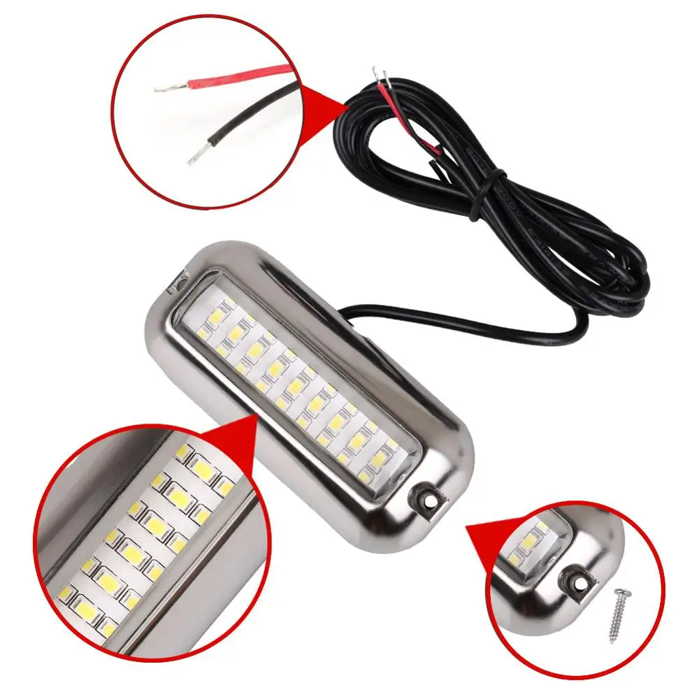 

27 LED Underwater Pontoon Boat Transom Night Light Water Landscape Lighting for Marine boat Accessories