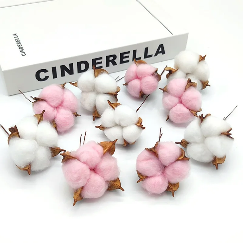 

5 шт., головки из натурального хлопка, 5 см