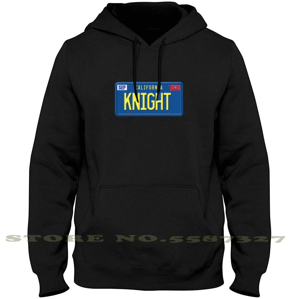 

Knight Rider Streetwear Sport Hoodie Sweatshirt Michael Knight Knight Rider Kitt Plate Michael Knight Karr Car Fantastic Turbo