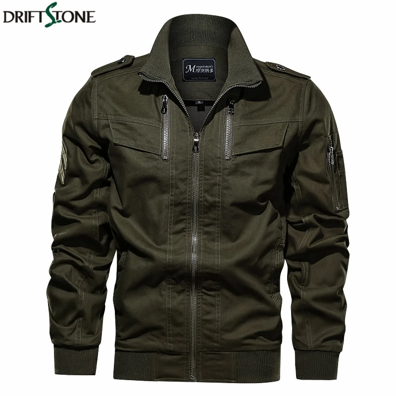 Мужская тактическая куртка-карго куртка-бомбер из хлопка в стиле