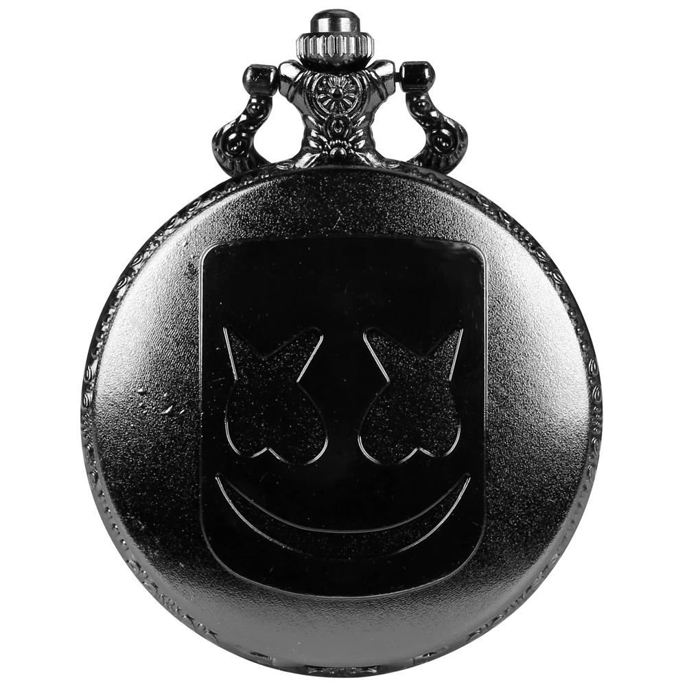 Кварцевые карманные часы унисекс с маской маршмеллоу римскими цифрами и