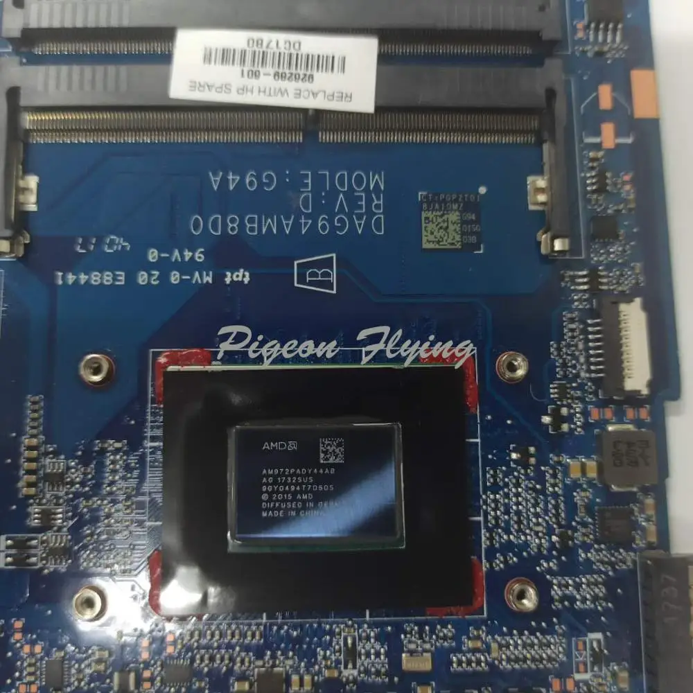 G94A для HP Pavilion 15-CD материнская плата ноутбук 926289-601 DAG94AMB8D0 CPU:A12-9720P GPU: 530 4 Гб RAM:DDR4 100%