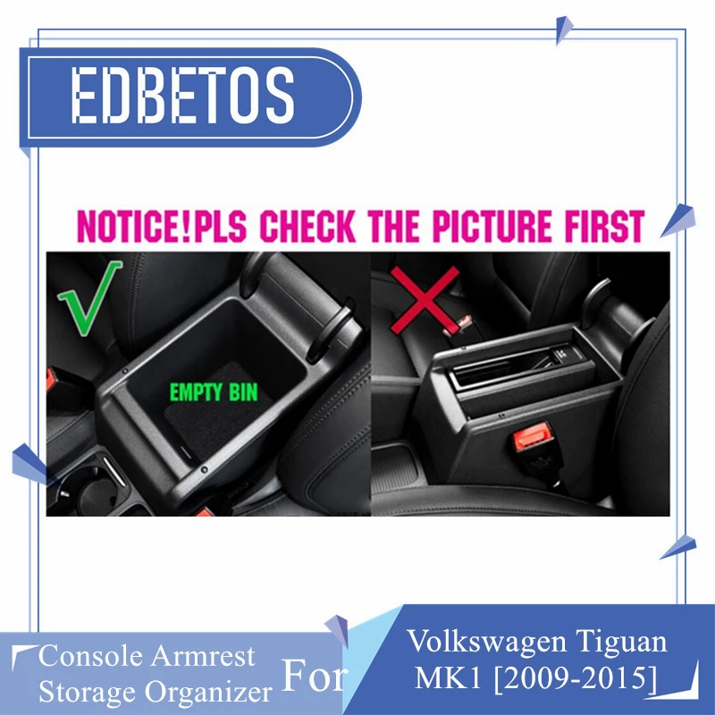Новый ящик для хранения перчаток подлокотника для Volkswagen V W Tiguan 2009 2010 2011 2012 2013 2014 2015 - аксессуар органайзер для консоли.