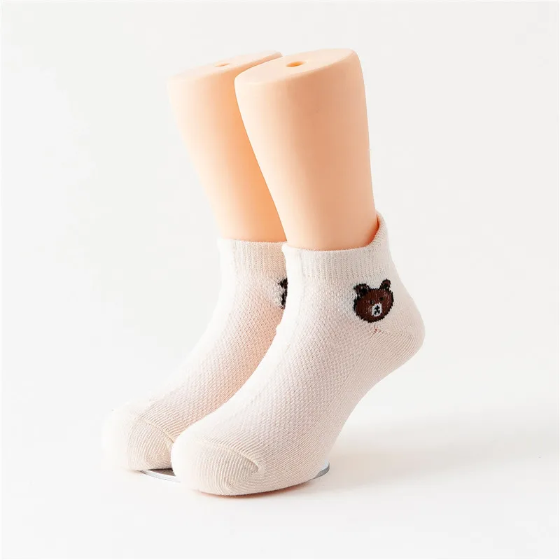 2020 новые сетчатые Дышащие носки для малышей однотонные хлопковые мягкие зимние