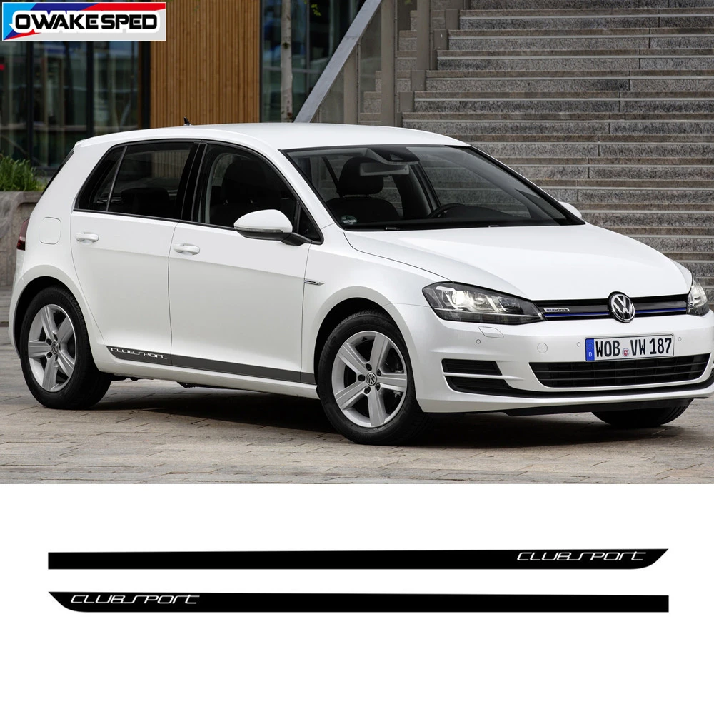 Виниловая наклейка на боковую дверь автомобиля Volkswagen Golf 7 MK7|Наклейки автомобиль|
