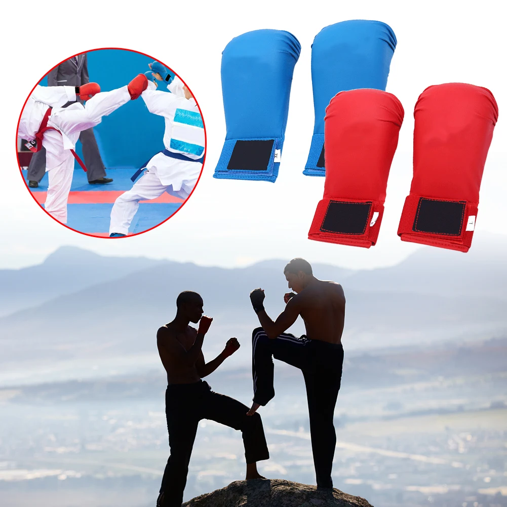 

Leather Boxing Gloves, Half Finger, for Men And Children, Karate Gloves Hand Guard Training Protective New