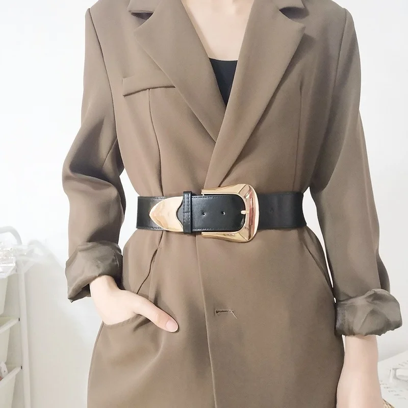 

New Casual All-match Waist Seal Elastic Belt Women's Suit Coat Fashion Atmosphere High Elastic Belts for Women Waist Accessories