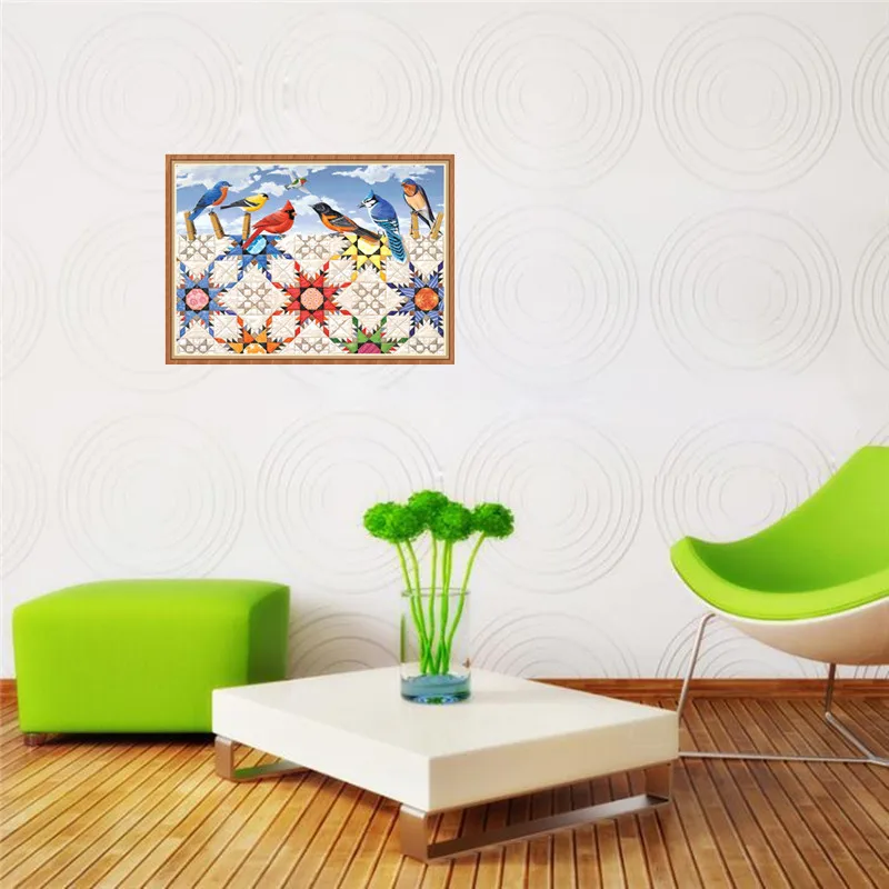 5D новый полный цветком из страз и алмазная с изображением птицы живопись вышивка