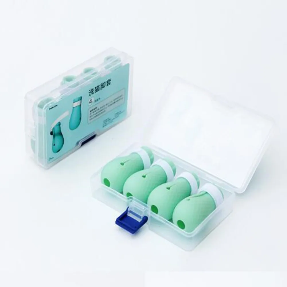 4 шт./компл. перчатки для домашних питомцев обувь кошек и собак портативные