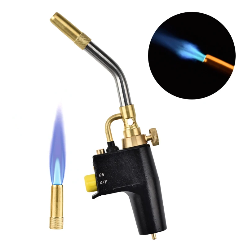 

MAPP Propane Gas Welding Torches Plumbing Blow Torch Soldering Tool Metal Flame Gun Brazing Welding Quick Fire Solder Burner