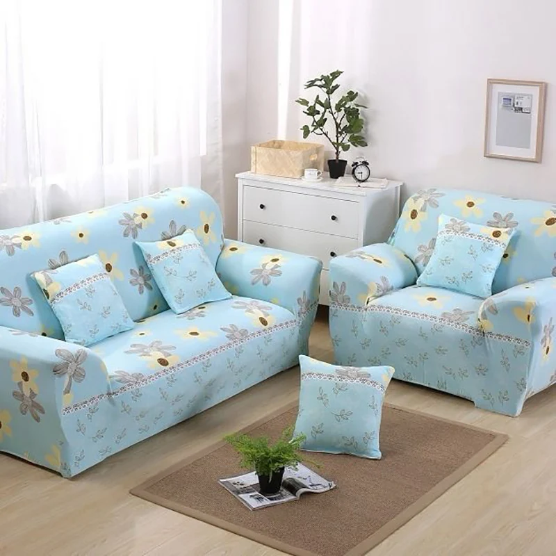 

Living Room Decoration Printing Stretch Sofa Cover Sofa Towel Living Room Non-slip All-inclusive Corner Sofa Cover