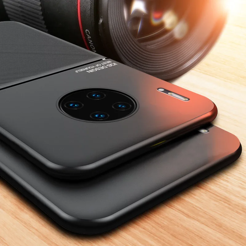 Чехол-накладка для Huawei P30 Lite NOVA 4E P20 2019 NONA 5 Pro кожаный чехол с зернистым узором в