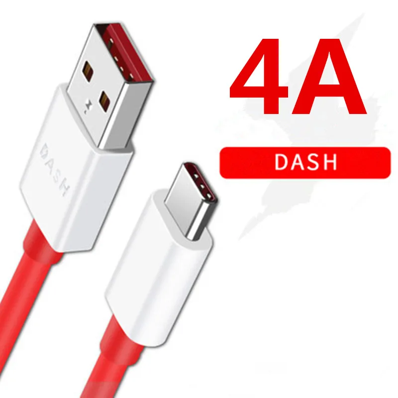 

5V 4A Dash charger USB Type-C/Tipe C Round Cable Fast charging Data Sync Power Wire For Oneplus 1+ 3 3t 5 5T 6 6T 7 Pro 7pro