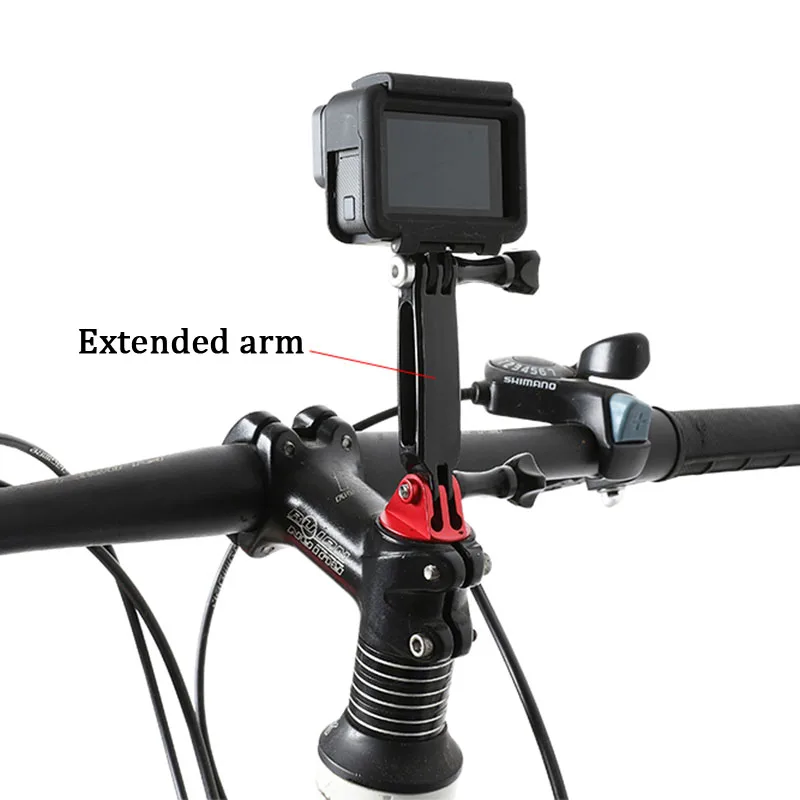 3 в 1 шлем удлинитель для велосипеда адаптер держатель для Gopro Hero 8 7 6 5 4 SJCAM Yi 4K eken DJI Osmo Экшн-камера набор аксессуаров