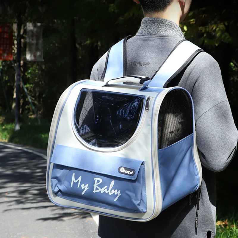 

Luxury Pet Dog Cat backpack Travel Cat Carrier Double Shoulder Bag Space Capsule Cat Backpack for Small Pet Handbag Cat Carrying