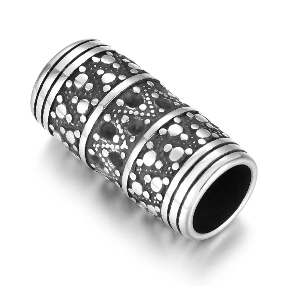 8mm Hole 2 шт, отверстия из нержавеющей стали, 8 мм, ползунок, бусины, викинги, горка, амулеты, бусины для браслета, DIY аксессуары, ювелирные изделия, принадлежности для изготовления - Цвет: 8mm Hole