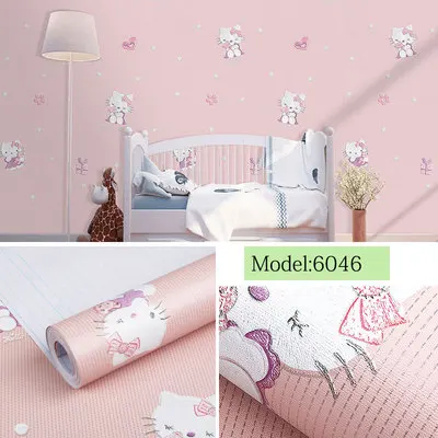 18 DIY ПВХ мультфильм самоклеющиеся обои гостиная спальня ТВ Задняя Детская комната мальчик девочка водонепроницаемые настенные стикеры на обои - Цвет: 18