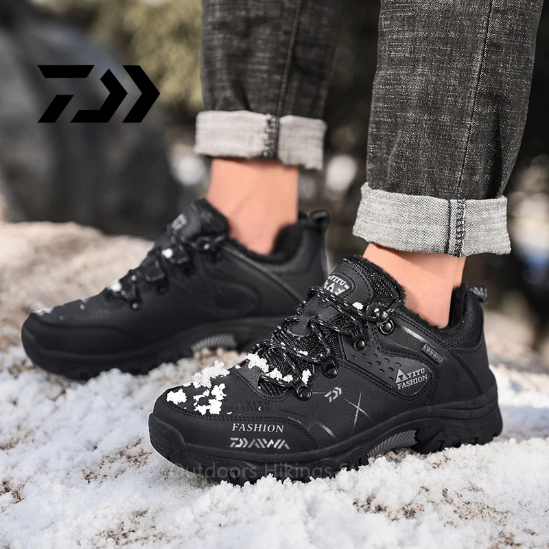 

Daiwa Men's Fishing Shoes Fashion New Walking Plus Velvet Outdoor Warm Durable Camping Sport Quality Autumn Winter Shoes Warm