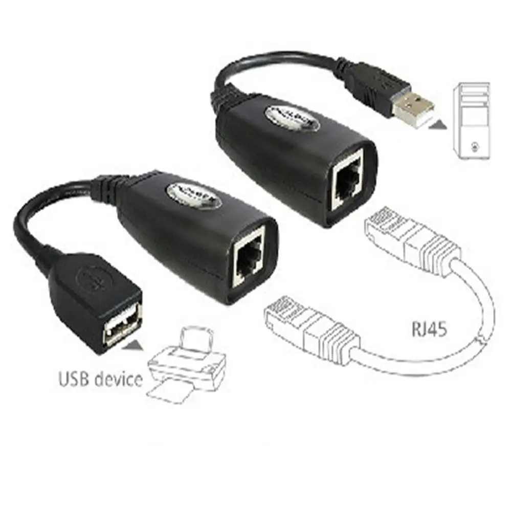 Переходник USB (штекер)/CAT5 CAT6 RJ45 Lan Кабельный удлинитель 2 шт. | Компьютеры и офис