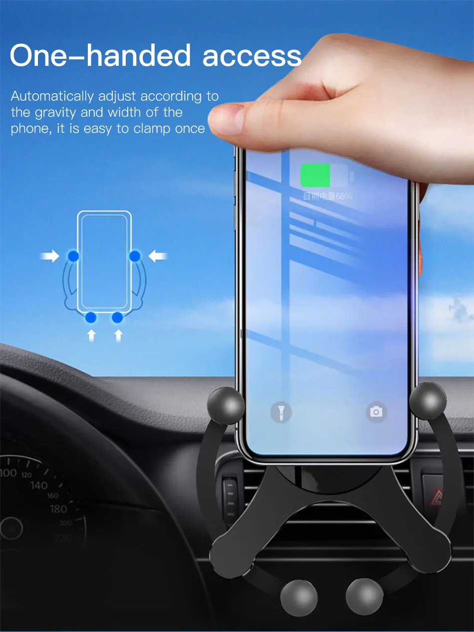 ACCEZZ автомобильное зарядное устройство держатель универсальный для iPhone 11 Pro Max huawei Xiaomi держатель на вентиляционное отверстие автомобиля Беспроводное зарядное устройство Подставка для телефона