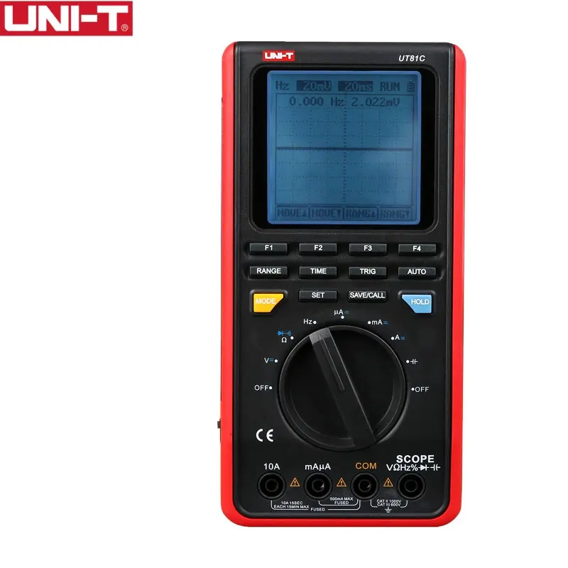 

UNI-T UT81C Цифровой мультиметр мини осциллограф вход Высокая чувствительность диод USB интерфейс ПК Мягкий
