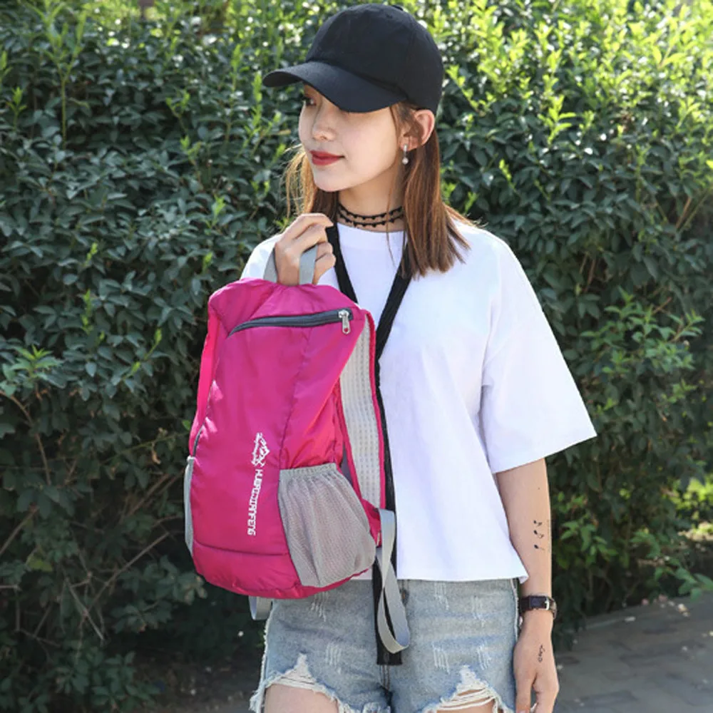 Мужские и женские рюкзаки уличные водонепроницаемые Складные школьная сумка для