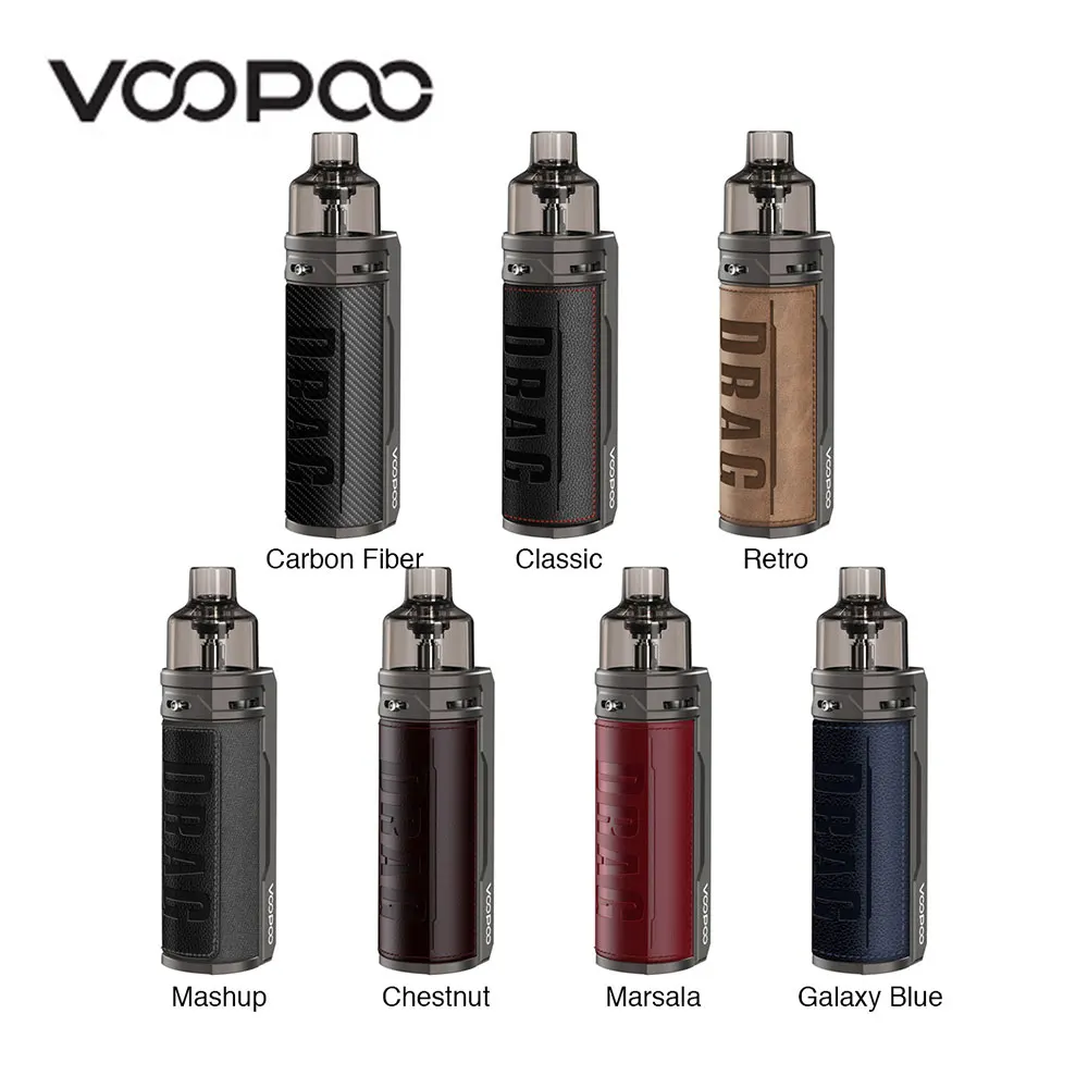 Оригинальный комплект VOOPOO DRAG S 60 Вт VW Pod с батареей 2500 мАч выходной мод макс. System