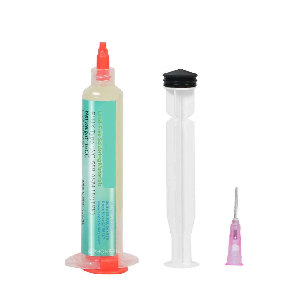 

1PCS 10cc NC-559-ASM Solder Paste Welding Oil Flux For BGA PCB Reballing Repair Soldering Paste With Syringe Plunger