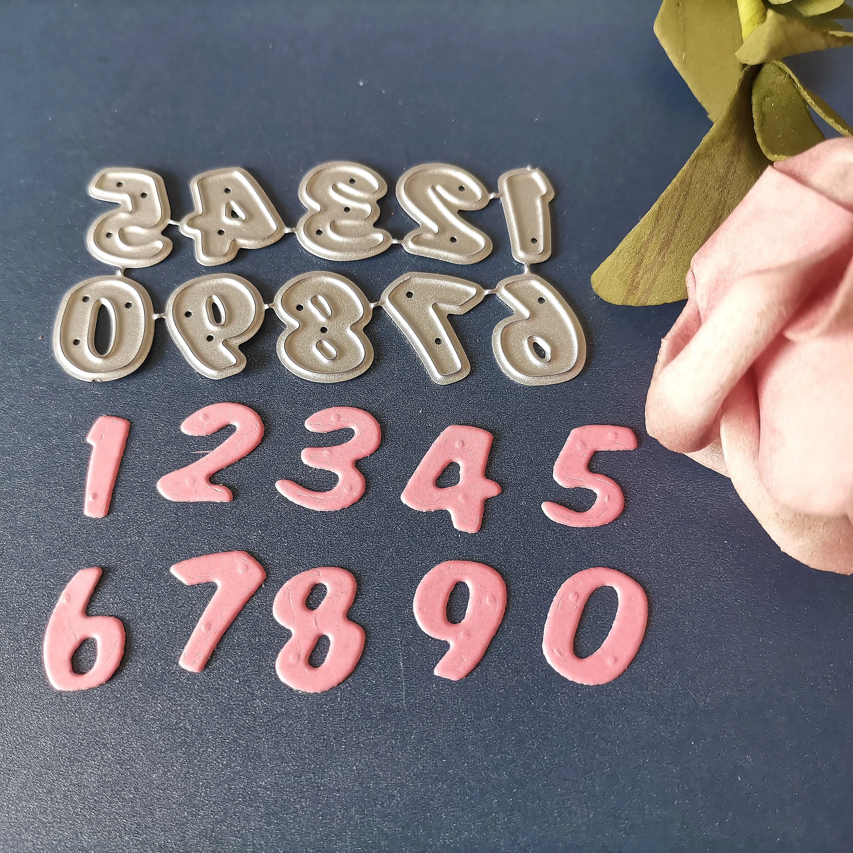 Металлические Вырубные штампы номер 0 9 карточка Сделай Сам Скрапбукинг тиснение