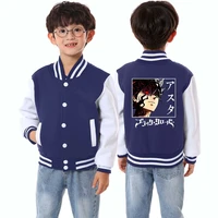 my hero academia baseball jackets shoto todoroki print childrens kids boys girls cardigan casual sweatshirts sportswear coat