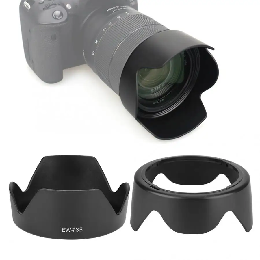 Фотокамера с креплением бленда для объектива Canon EW-73B 17-85 f/4-5 6 IS USM пластиковая