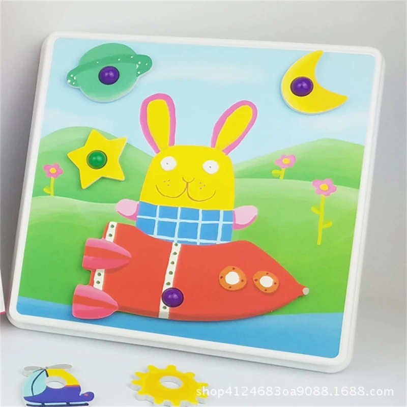 Детская обучающая игра развивающие пазлы для малыша игрушки фирма животных