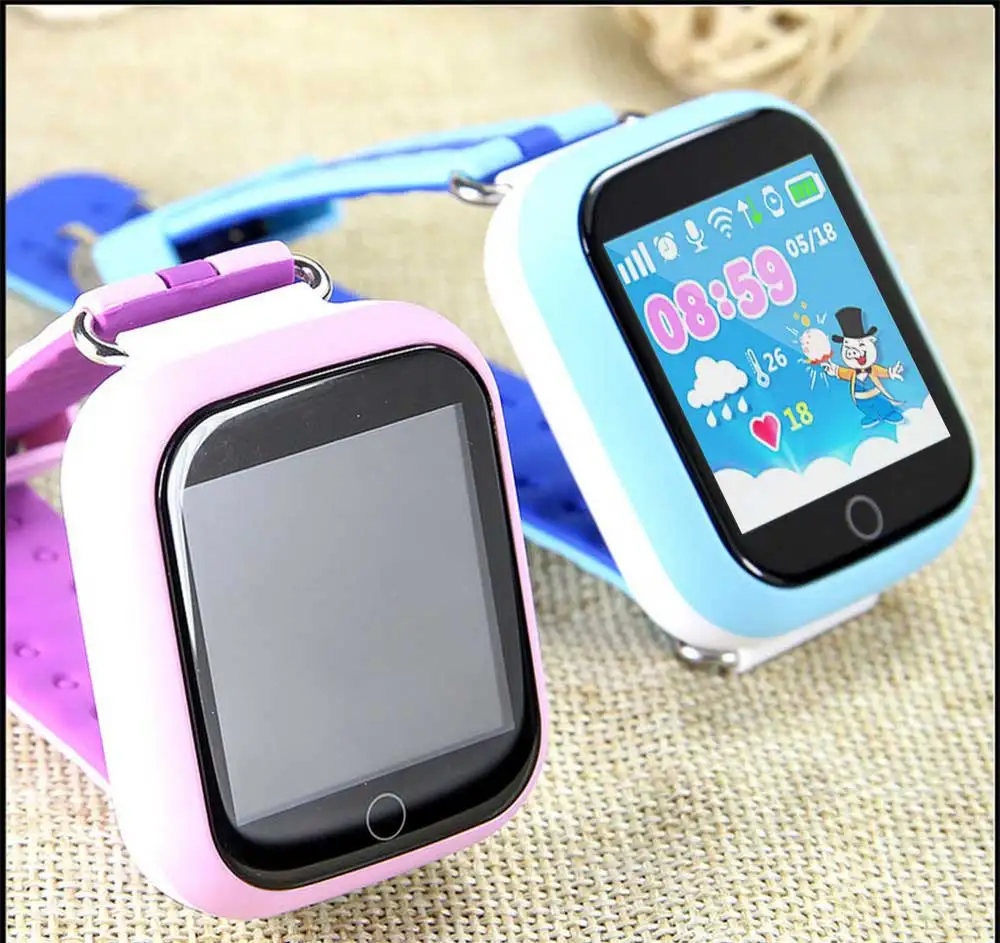 Gps умные часы Q750 Q100 Детские умные часы с 1,54 дюймовым сенсорным экраном SOS устройство отслеживания местоположения вызова для детей безопасный PK Q50 Q90