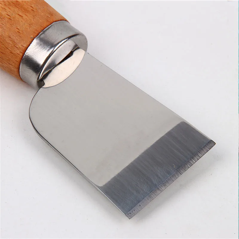 

Japanese Leather Cutting Knife Handmade Leather Goods Diy Cutting Tool Shovel Thin Knife High Carbon Steel Solid Wood Handle