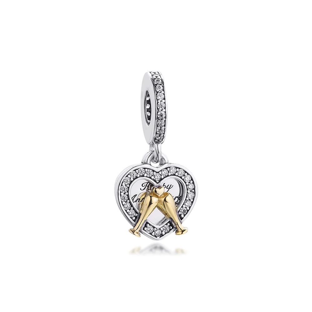 

Happy Anniversary Dangle 2021 New DIY Jewelry 100% Real Sterling Silver S925 Pendant Charm for Bracelets Woman Beads