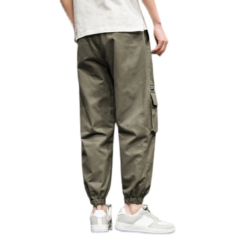 

New Hip Hop Joggers Cargo Pants Fashion Harajuku Harem Pant Streetwear Casual Joggers Multi-Pocket Tie feet Men Pant