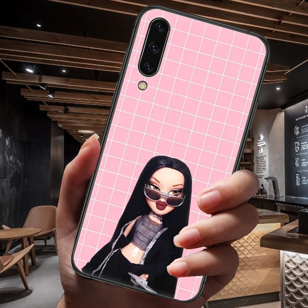 

Fashion Brand Doll Bratz Phone Case For Samsung Galaxy A 3 5 7 8 10 20 20E 21S 30 30S 40 50 51 70 71 black Cell Painting Cover