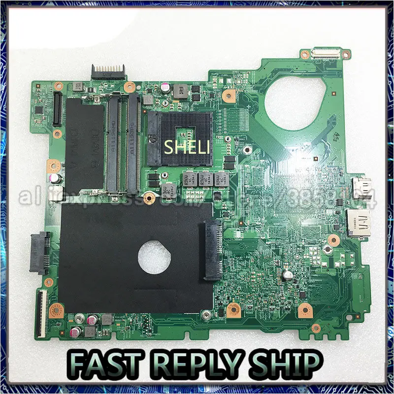 SHELI для DELL материнская плата ноутбука L VOSTRO 3550 V3550 15R HM65 0Y0RGW full tesed DDR3|Материнские