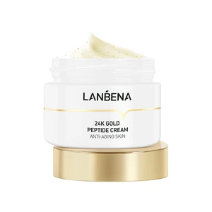 LANBENA Facial Cream 24k Gold Peptide Cream Anti Aging Skin Care Moisturize Minimize Fine Lines Lift