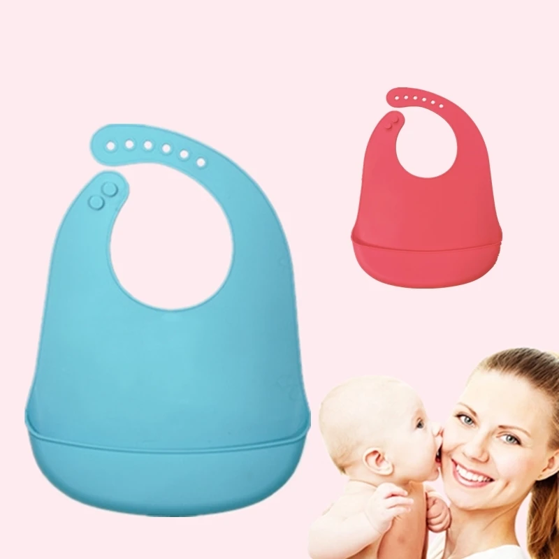 Силиконовые непромокаемые детские нагрудники Burp Cloths Малыш Дети малыш Регулируемый Wipeable передник для кормления цветной платок-слюнявчик 4 цвета
