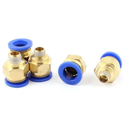 

5 Pcs 12mm Tube to 1/8BSP Thread Push in Quick Connect Coupler Fittings PC12-01