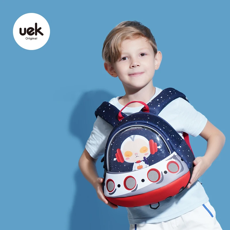 Uek Kids anti-lost New Style Cartoon UFO Waterproof School Bag cartoon bag for Children'S BookBag Kindergarten Boy And Girl gift |
