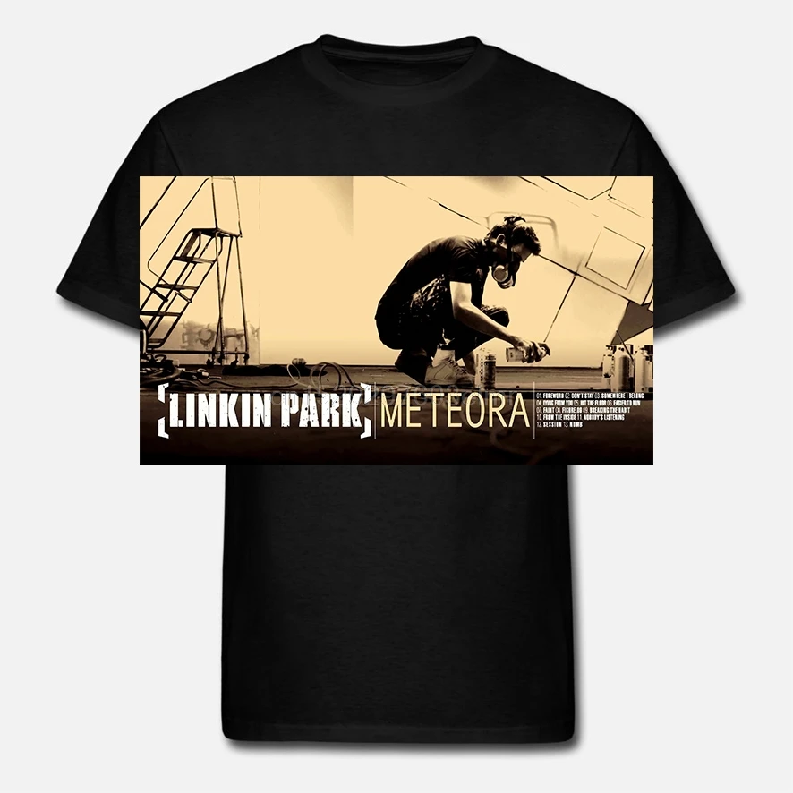 Linkin Park Meteora Футболка мужская женская черная|Мужские футболки| |