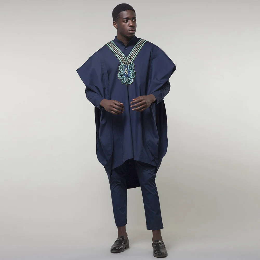 Fadzeco Agbada африканские костюмы для мужчин Дашики Бизнес 3 шт. набор бубоу наряд Африка одежда вышивка формальный наряд размера плюс