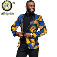 2020 mens blazer african print jacket coats one button slim fit floral formal outwear ankara dress suit afripride s1914003