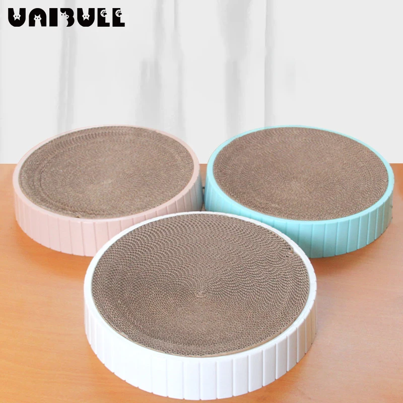 

Cat Litter Scratch Resistant and Abrasion Resistant Cat Scratching Bowl Corrugated Cat Scratching Board Round Cat Supplies