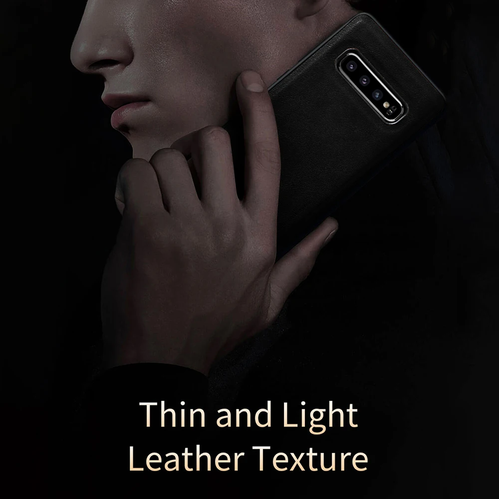 LLZ. COQUE, ультратонкий кожаный чехол премиум класса, защитный чехол для samsung Galaxy S10e S9 S10 Plus Note 9, чехлы, чехлы